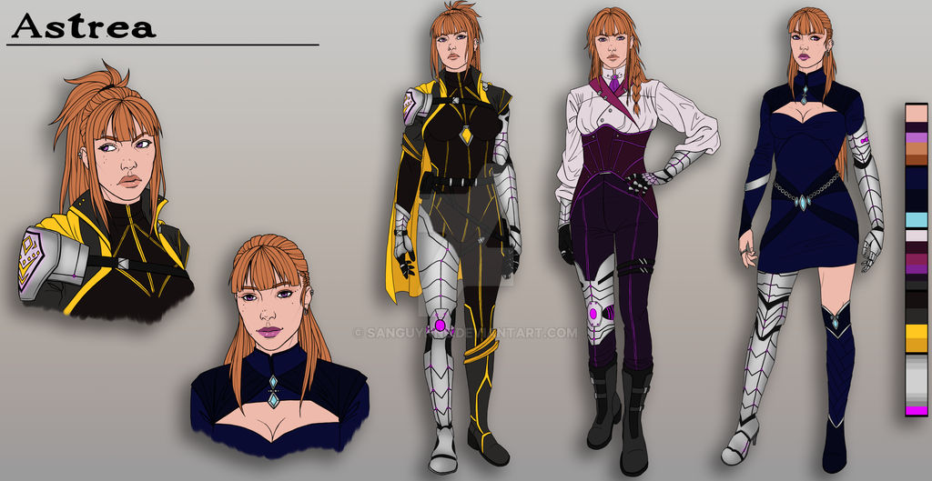 Astra In Ze -COMMISSION- Character Sheet Astrea by Sanguynne on DeviantArt