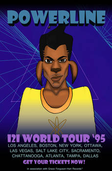 Powerline 121 World Tour '95 Poster