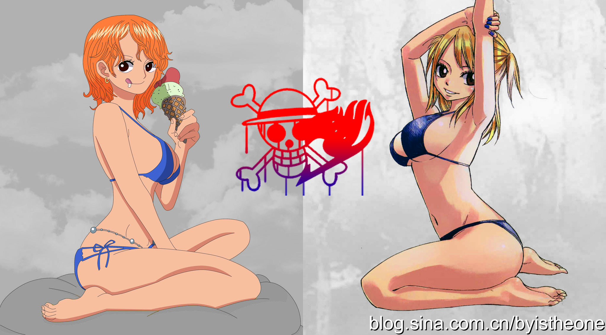 Poster Fairy Tail VS One Piece by CreativeKiing on DeviantArt