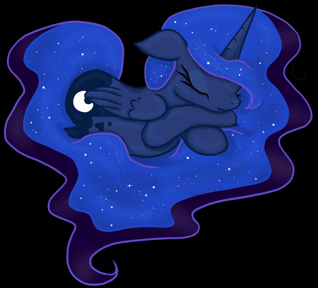 Сон луна большая. Princess Luna Sleepy. Принцесса Луна смайлик.