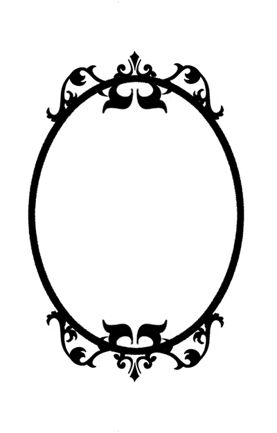 149 Ornate Oval Frame Cutout04