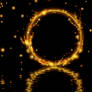 989 Reflected Golden Fire Circle