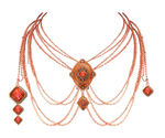 1063 Rose Gold Necklace by Tigers-stock