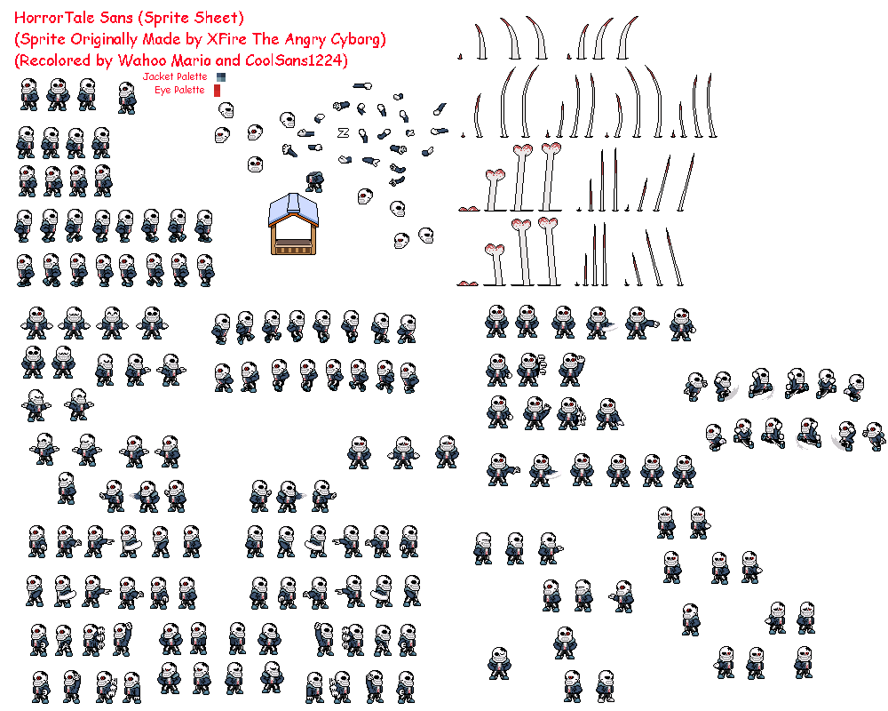 Horrortale! - Sans Dialogue Sprites by SeptyDraws on DeviantArt