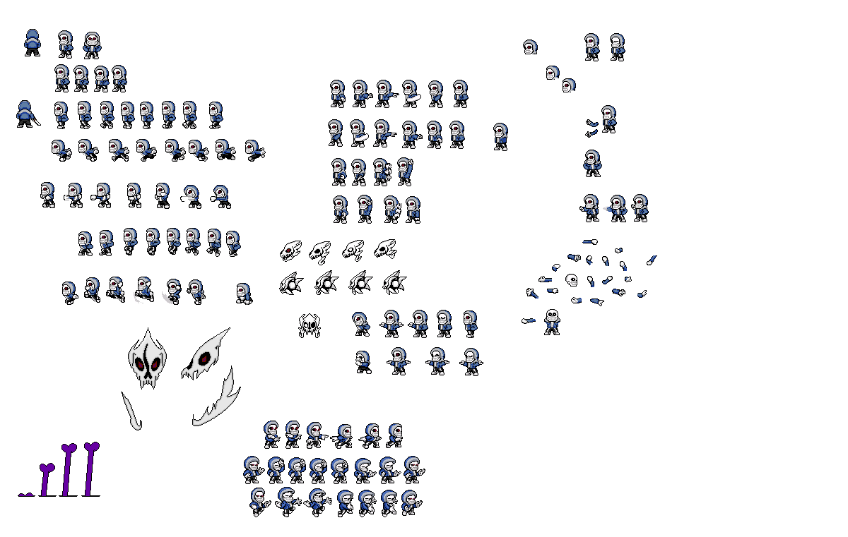 Killer Sans Sprite Sheet WIP 2 by KoolAnimations on DeviantArt