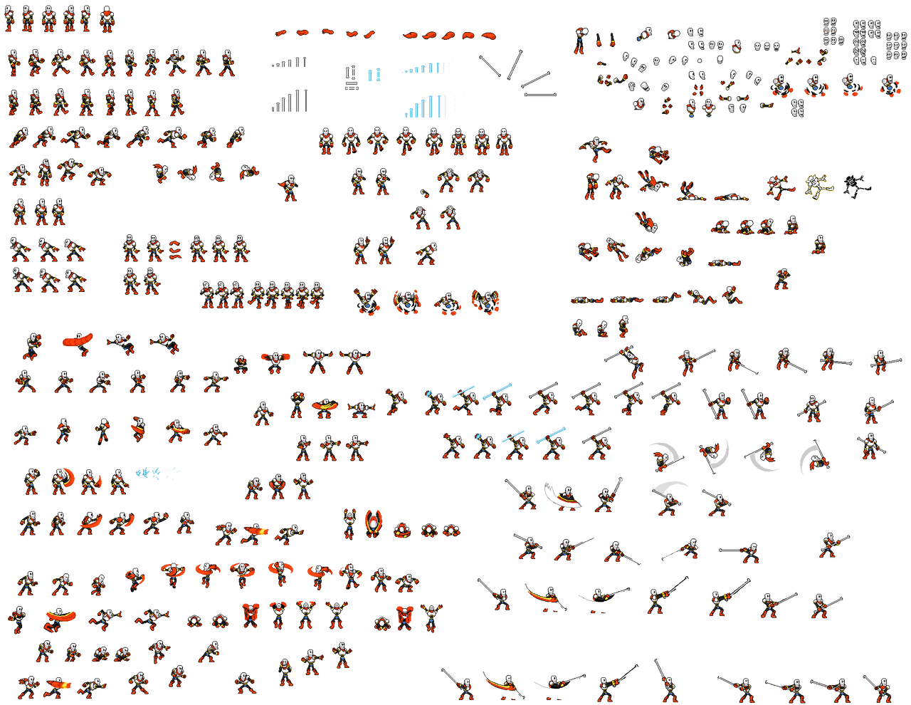Ultimate Papyrus Sprite Sheet by KoolAnimations on DeviantArt