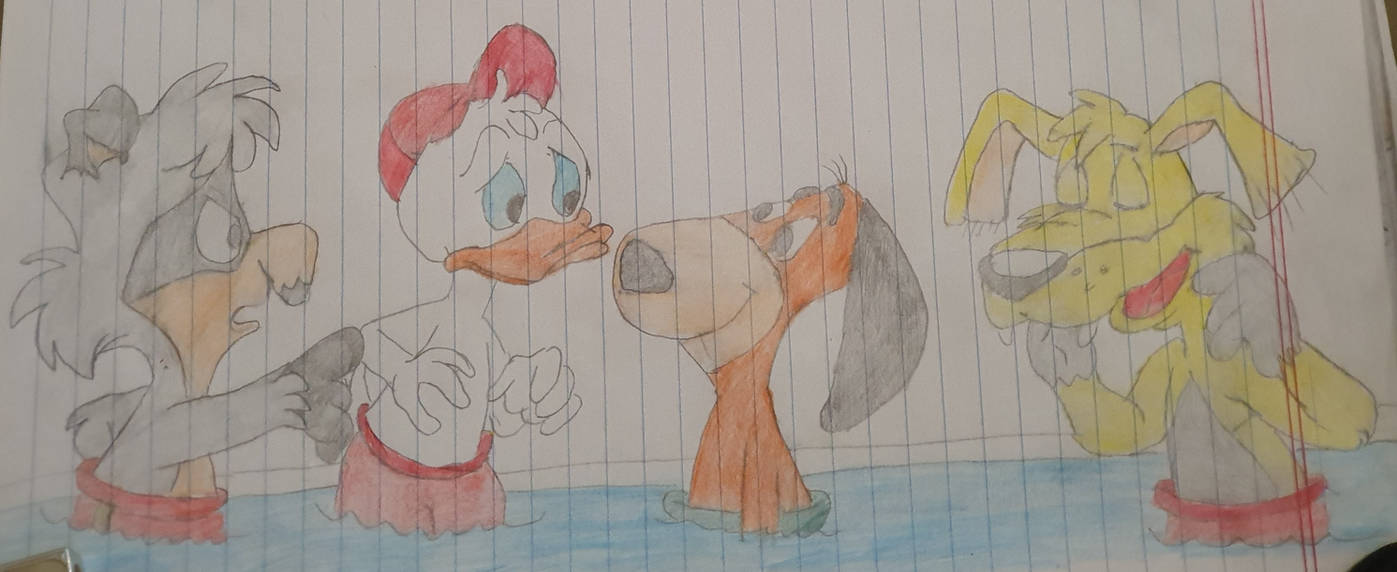 Bean Scout Rabbits Gift Art: Bean Scout Pool Party by ShiftyAndBentleyFan1 on DeviantArt