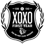 XOXO FIRST YEAR LOGO BLACK