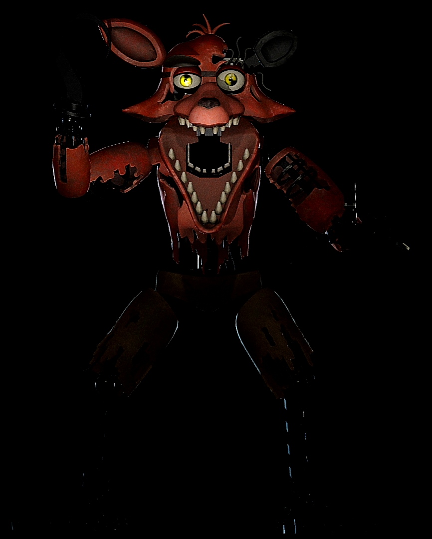 FNAF-C4D) Withered Foxy Render by TheRayan2802 on DeviantArt in 2023