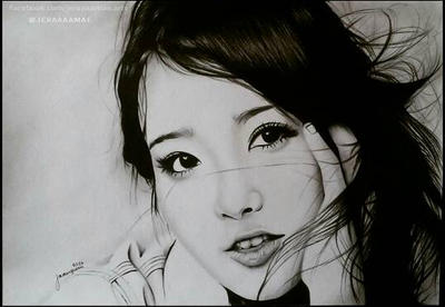 Lee Ji Eun / IU pencil drawing