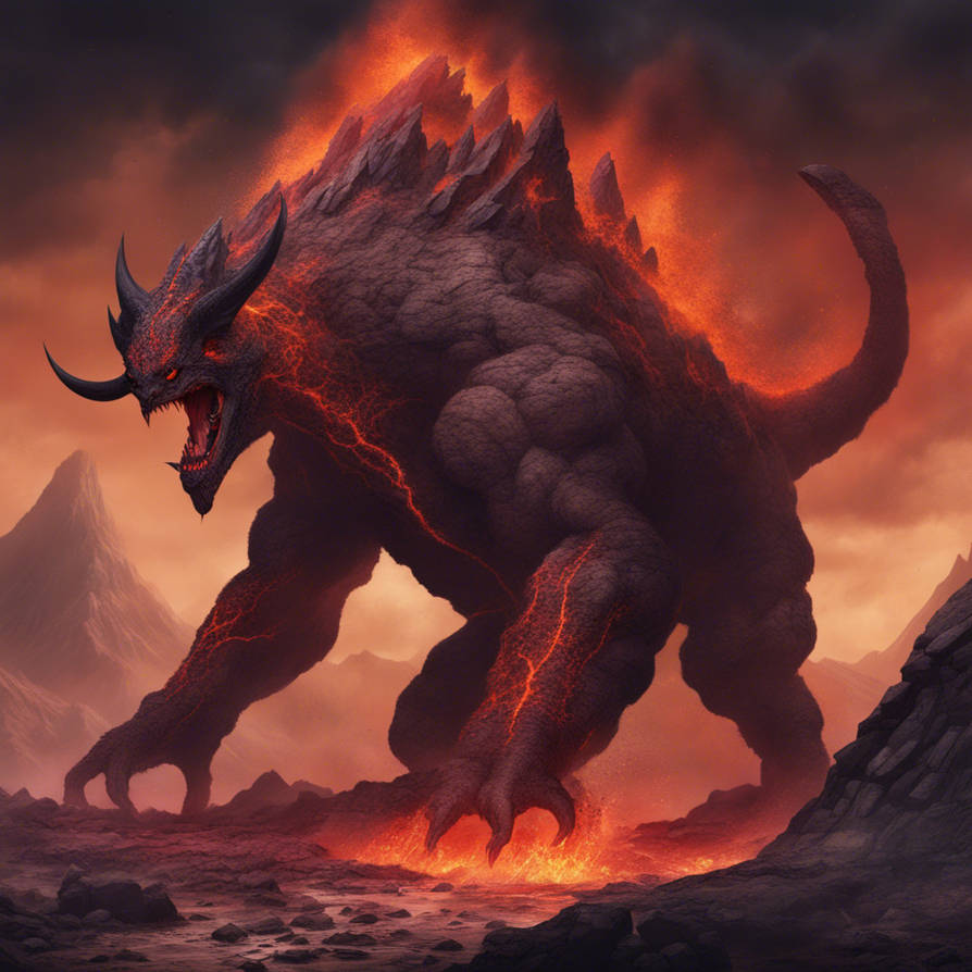 Fantasy Volcano Beast by dumbo9998 on DeviantArt