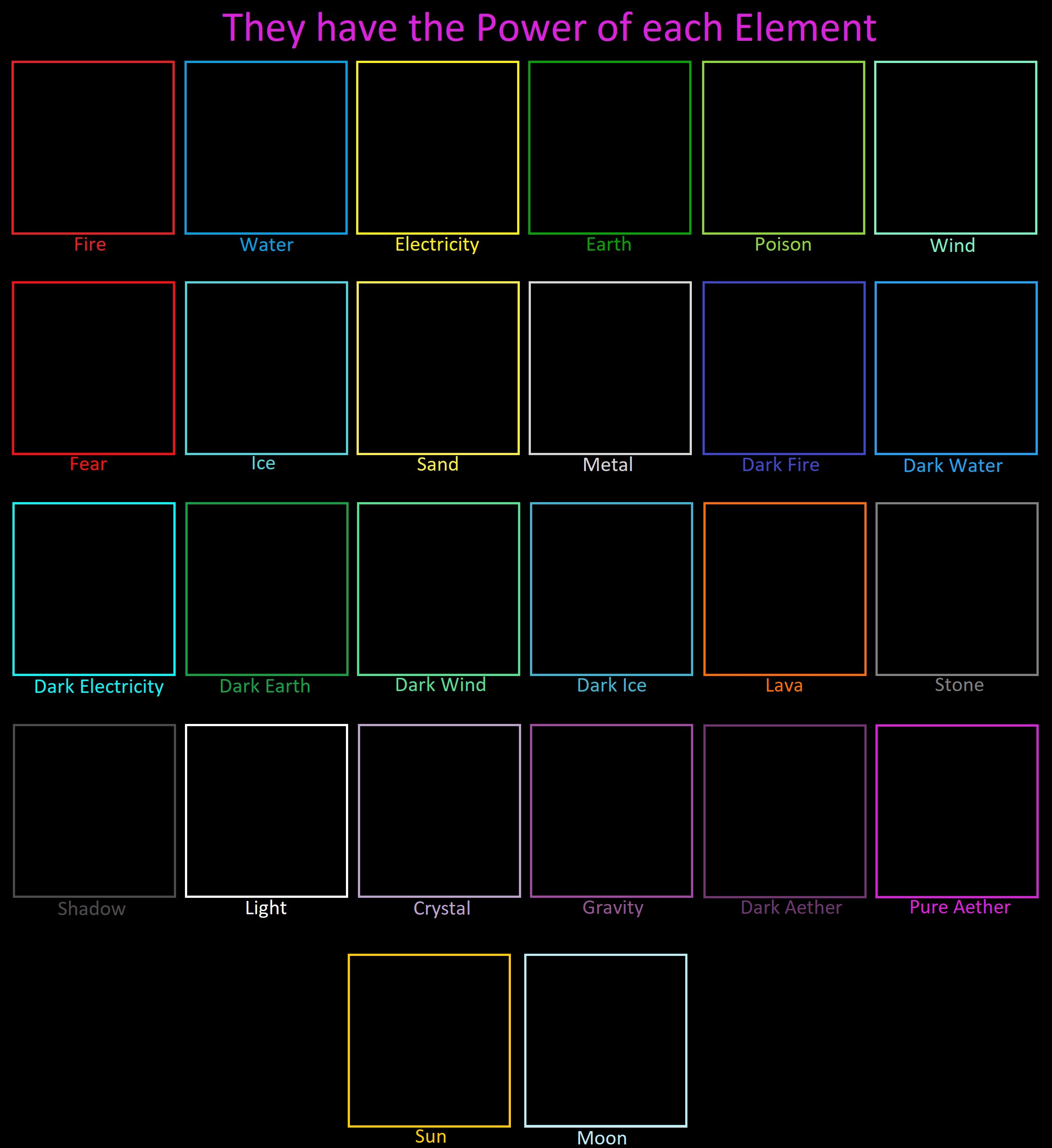 The Power of each Element Template by alch4654 on DeviantArt