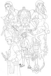 One Piece pencils