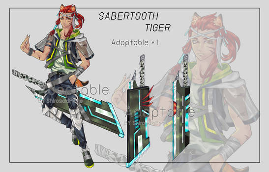 [OPEN] AUCTION ADOPTABLE # I: Sabertooth Tiger