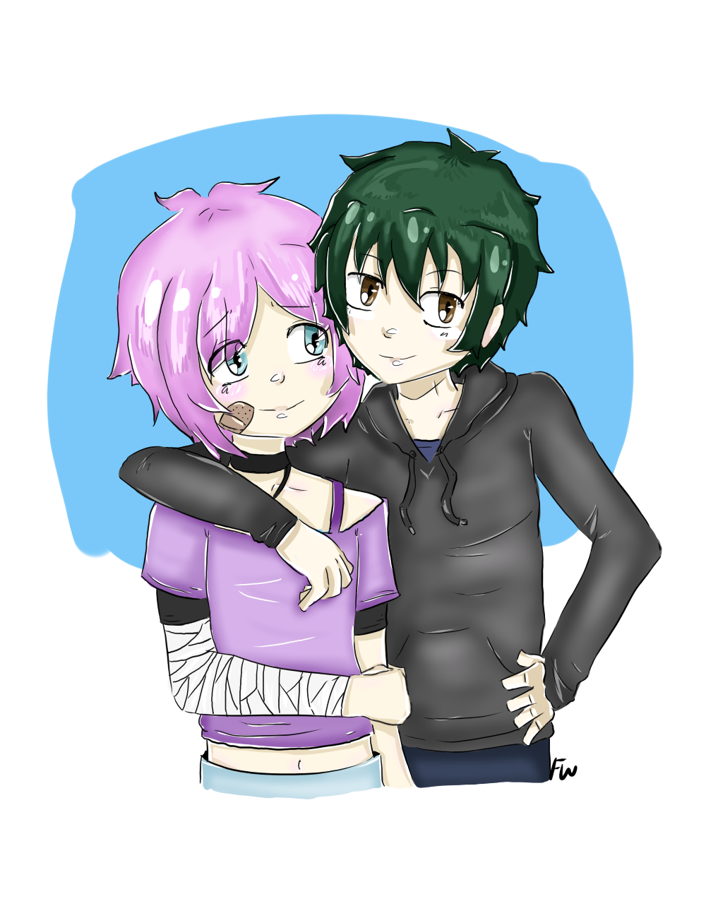 (Art Trade) Hitoshi and Hikaru |  Cassyhattori63