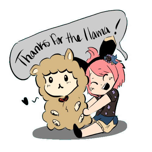 Thanks for llamas! Doodle