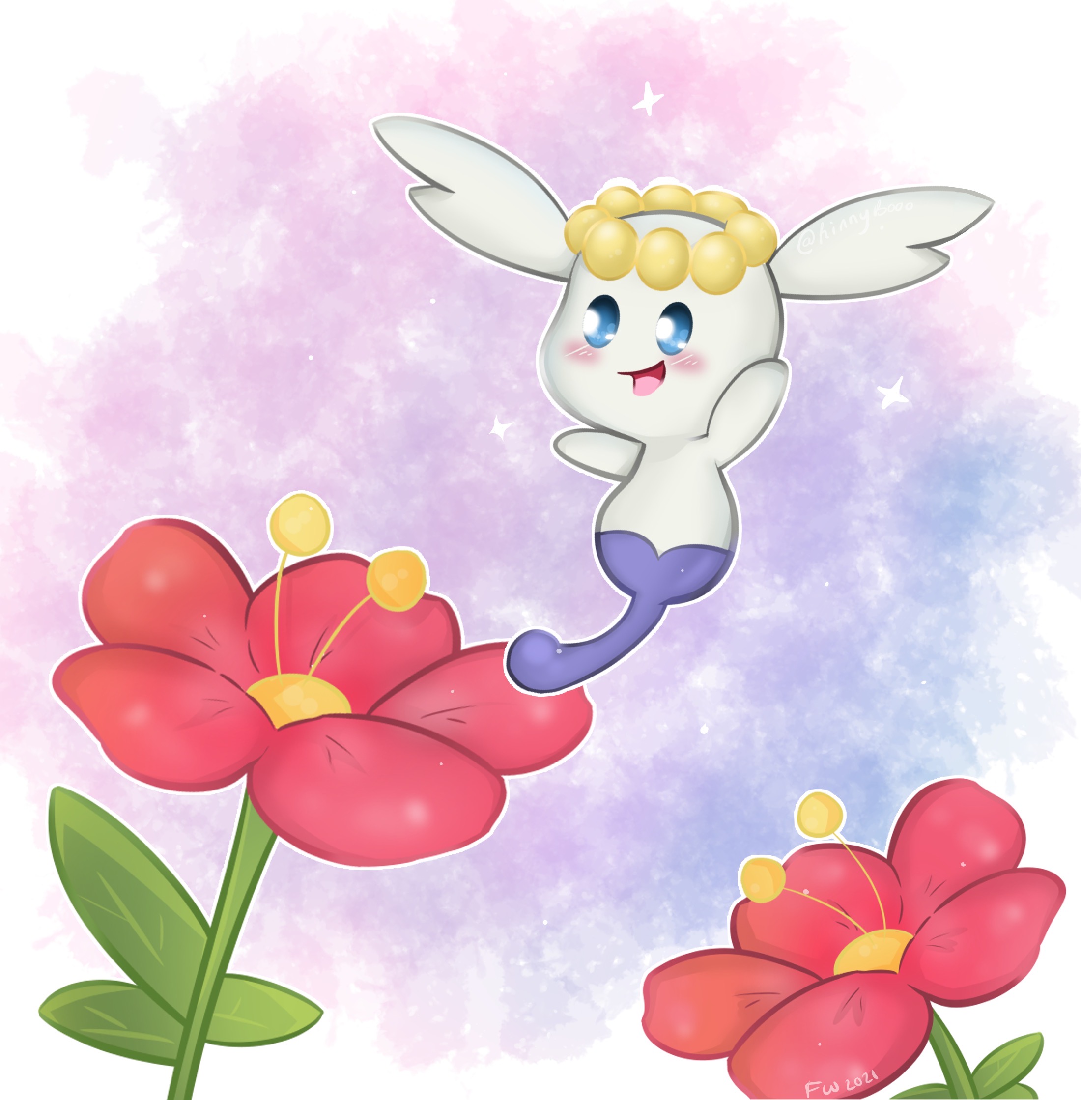 Shiny Flabebe by on DeviantArt