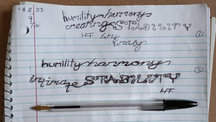 Humility Harmony Intimate Stability