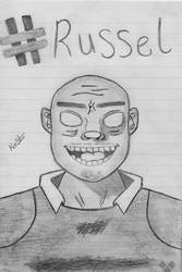 Russel pencil drawing