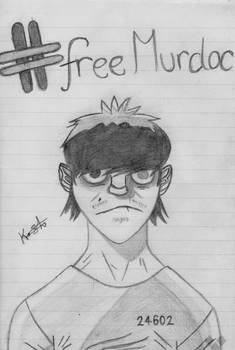 Murdoc pencil drawing