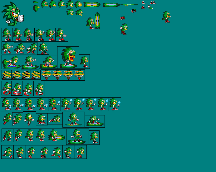 Jet the Hawk Sprites by Kidd222 on DeviantArt