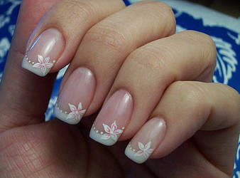 Nail art flower