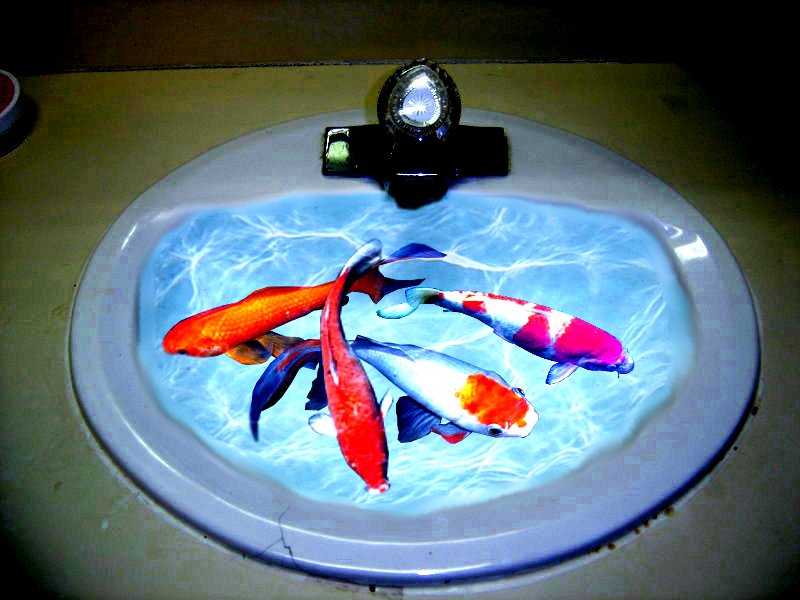 The Sink Is Full Of Fishes