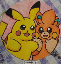 Pikachu and Pawmi