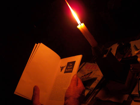 Reading by Candle light...