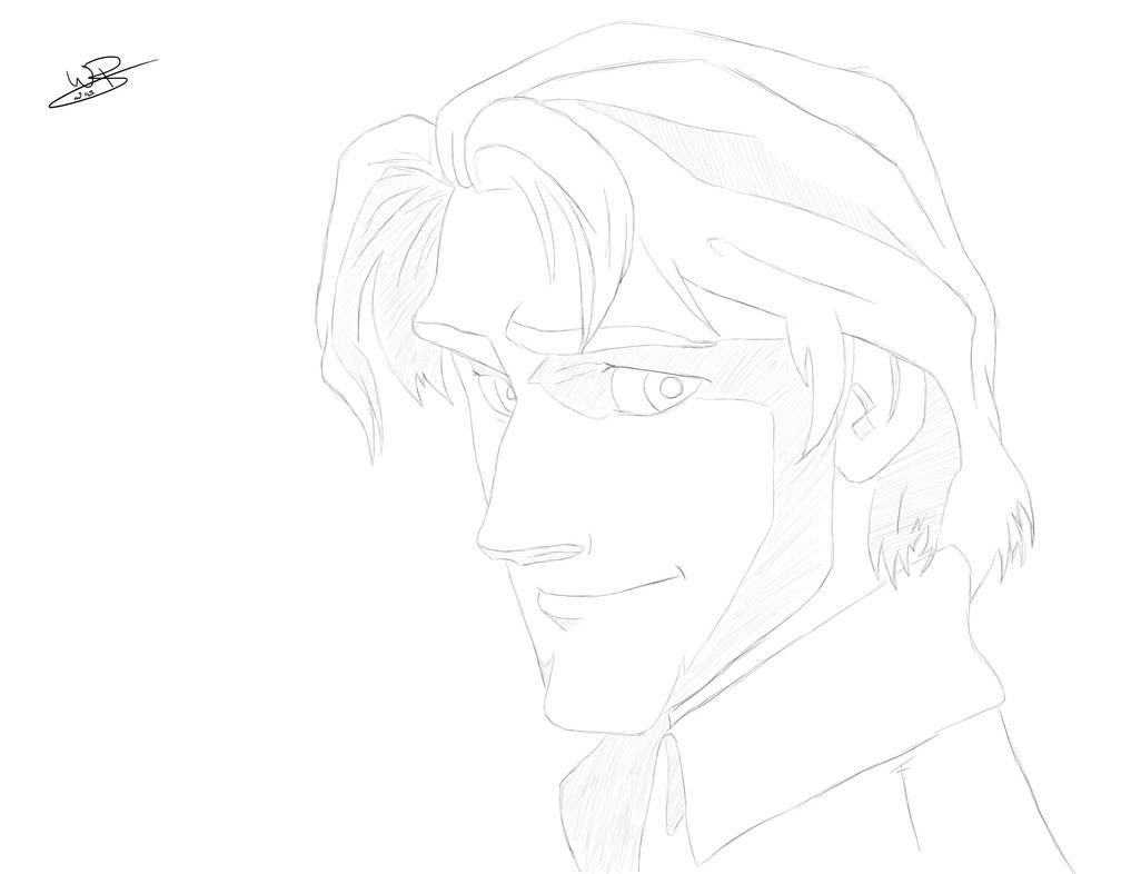 Flynn Rider (Tangled) - Line Art 1 by quick239 on DeviantArt
