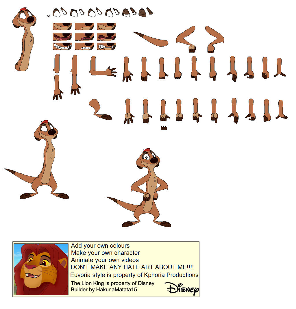 Timon Profiles Character Builder - Timon {UPDATE} by HakunaMatata15 on DeviantArt