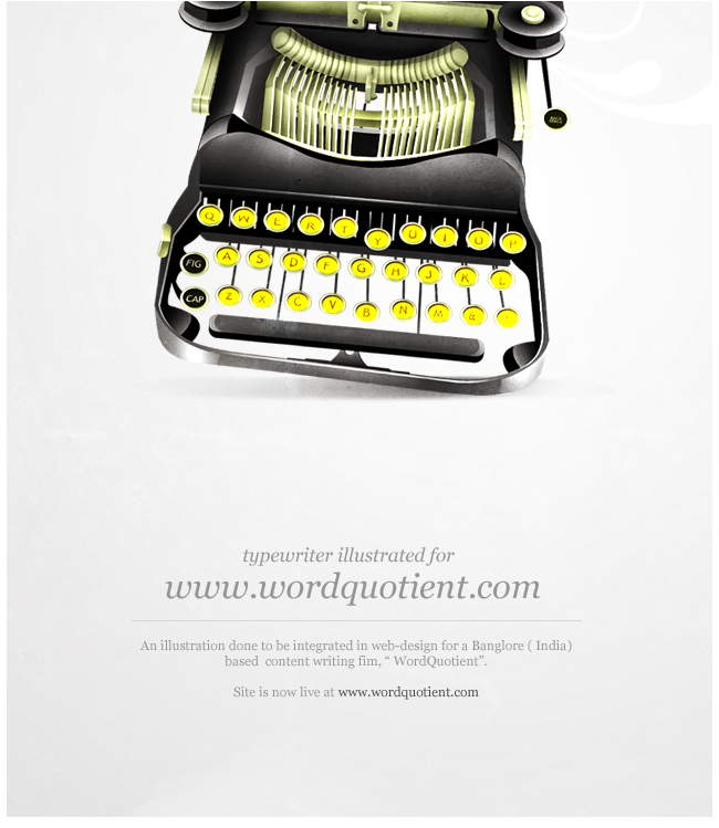 Typewriter illustration