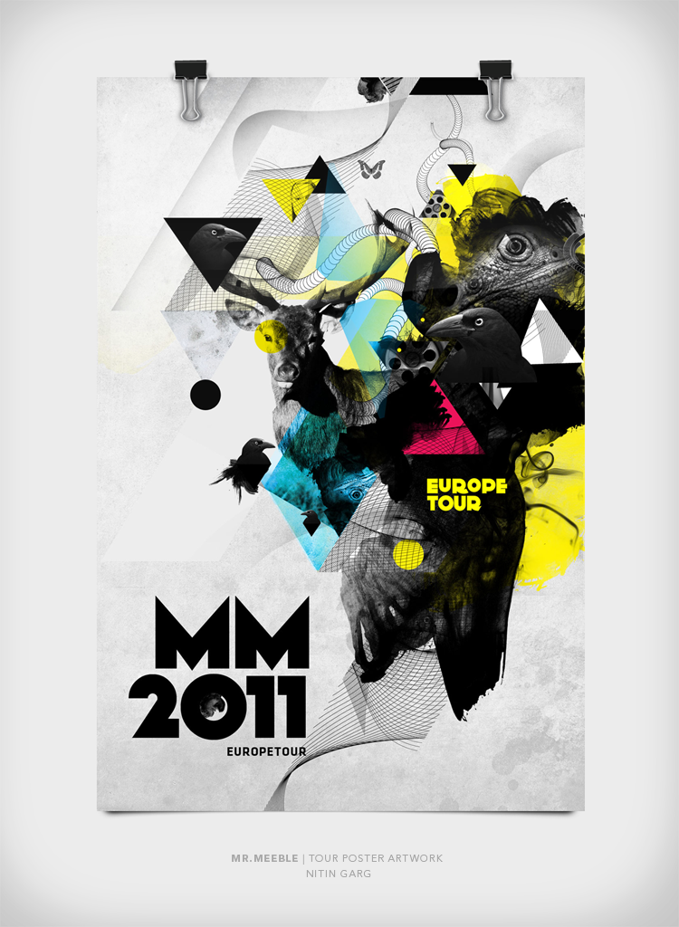 Mr Meeble Tour Poster Artworks