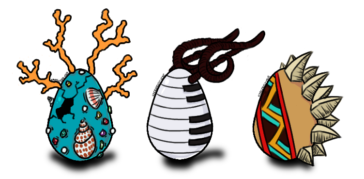 Custom Dragon Egg Set 1 - CLOSED