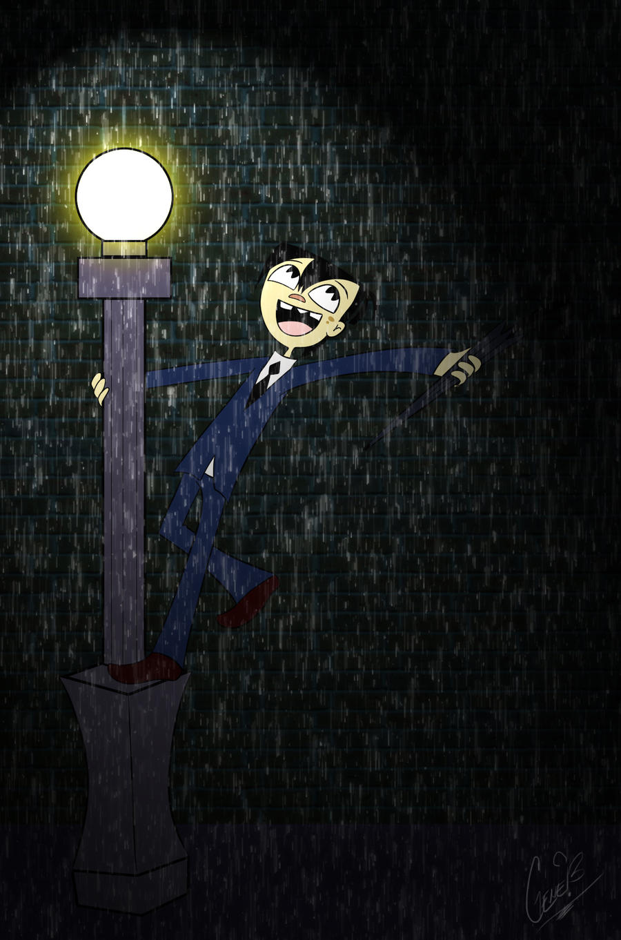 Art jam: Sheldon Lee Singing in the rain