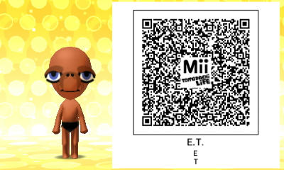 Mii QR Code - E.T. - E.T. by AllEyesOnMii on DeviantArt