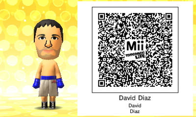 Mii QR Code - Boxing - David Diaz by AllEyesOnMii on DeviantArt