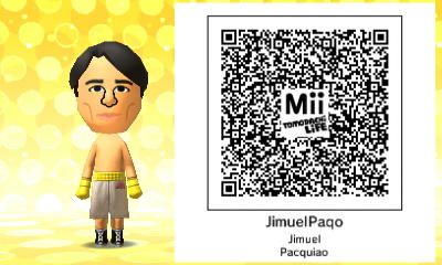 Mii QR Code - Boxing - Jimuel Pacquiao by AllEyesOnMii on DeviantArt