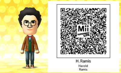 Mii QR Code - Ghostbusters - Harold Ramis by AllEyesOnMii on DeviantArt