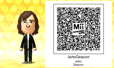 Mii QR Code - Queen - John Deacon by AllEyesOnMii on DeviantArt