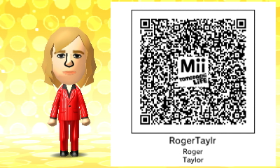 Mii QR Code - Queen - Roger Taylor by AllEyesOnMii on DeviantArt
