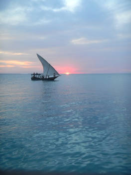 Boat In The Sunset II