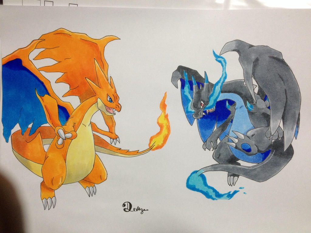 Mega Charizard x and y by DevezaChannel on DeviantArt