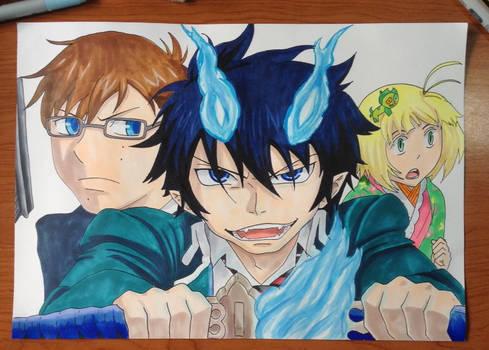 Ao no Exorcist (Rin, Yukio and Shiemi)