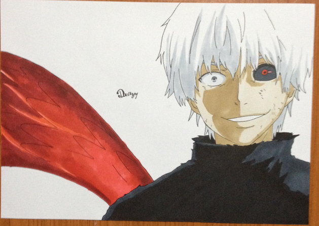 Kaneki Ken from Tokyo Ghoul (white hair) by DevezaChannel on DeviantArt Kaneki Ken from Tokyo Ghoul (white hair) by DevezaChannel on DeviantArt