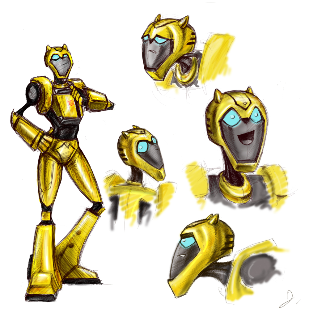 Animated Bumblebee Colored