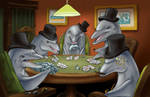 Dolphins Playing Poker