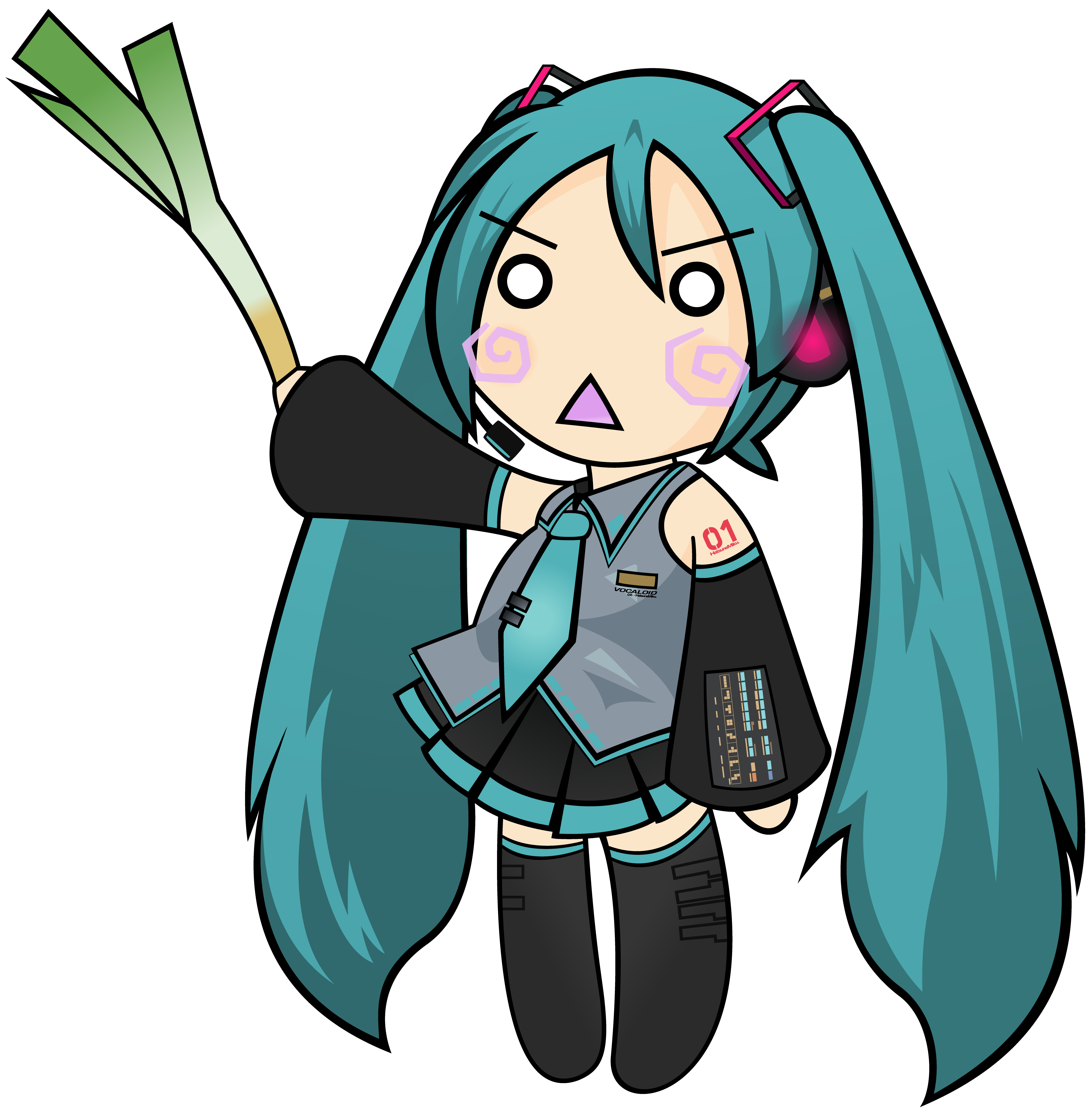 Ievan Polkka's Hachune Miku Vector v2 by duckne55 on DeviantArt