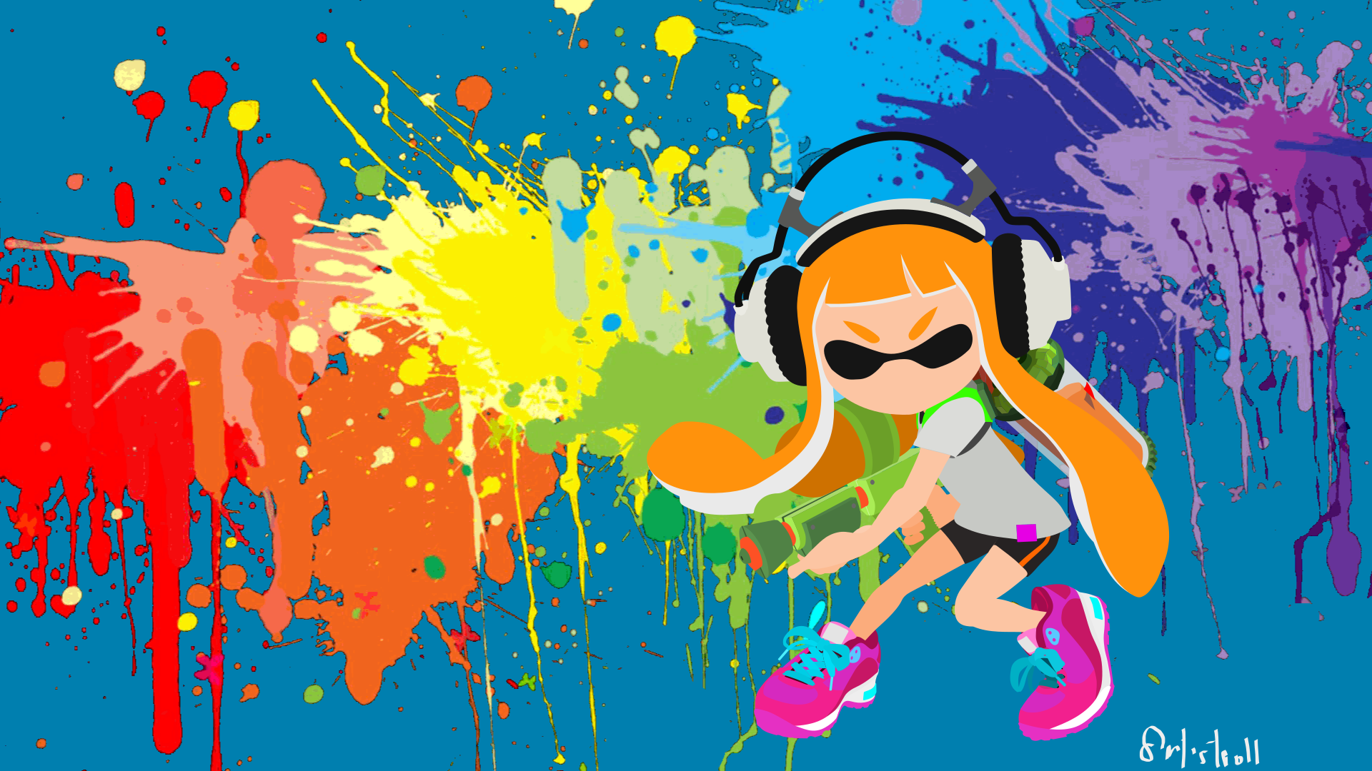 Splatoon Minimalist Wallpaper By Artistroll On Deviantart Splatoon Minimalist Wallpaper By Artistroll On Deviantart