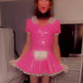 Valerie Parker CD pink PVC maid dress nylons